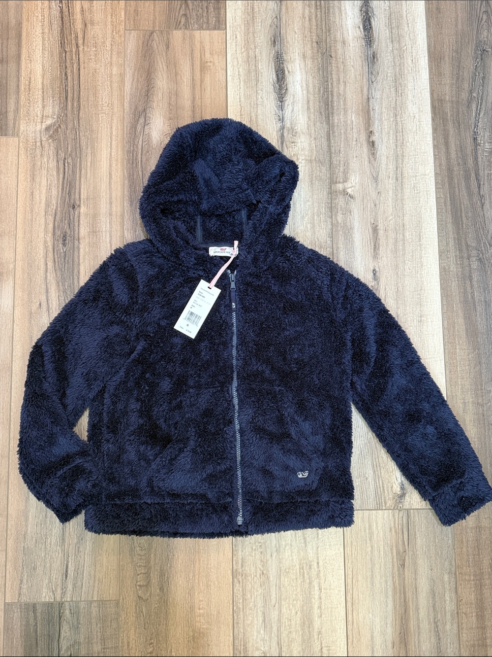 NEW girls size 10 12 medium, full zip Teddy hoodie by vineyard vines soft